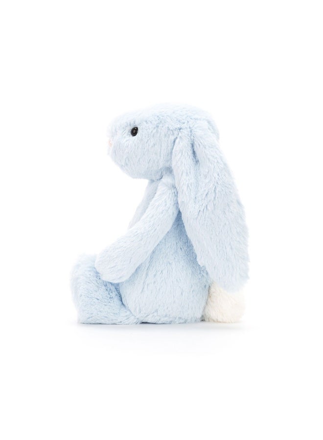 Jellycat أرنب أزرق خجول محشو – لعبة ناعمة محشوة بأرجل كوردية، هدية عيد الحب لطيفة للأطفال والبالغين، مجموعة جليكات، 28 سم - Image 3